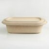 Bamboo fiber Oval Food Container with T-Lock