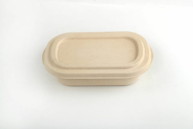 Bamboo fiber Oval Food Container with T-Lock (700mL) (4)
