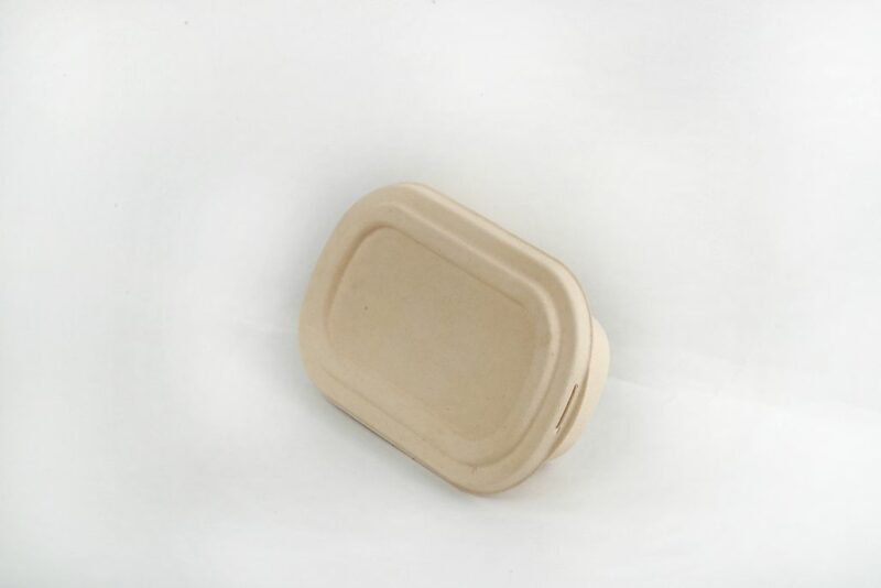 Bamboo fiber Oval Food Container with T-Lock (700mL) (8)