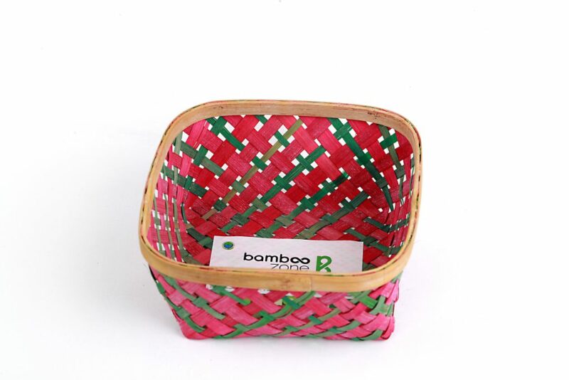 bamboo Square Basket without Handle 883 (2)