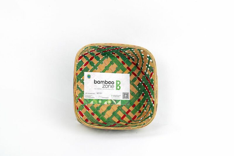 bamboo Square Basket without Handle 883 (6)